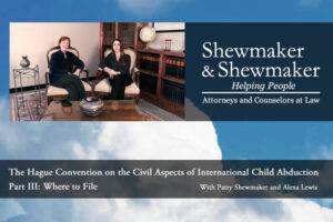 Hague Convention on the Civil Aspects of International Child Abduction - Where to File